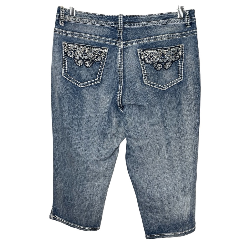 WOMEN’S VINTAGE Capri Jeans with Embellished Pockets, 14W - Picture 6 of 10